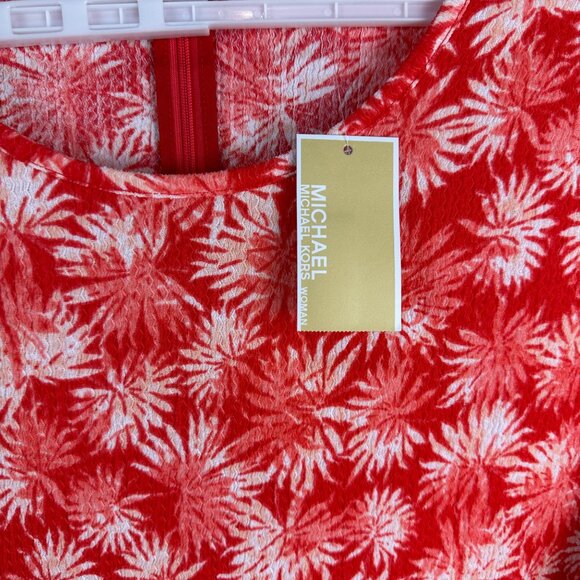 Michael Michael Kors Womens Red & White Floral Wrap Dress Size 3X - Picture 10 of 10
